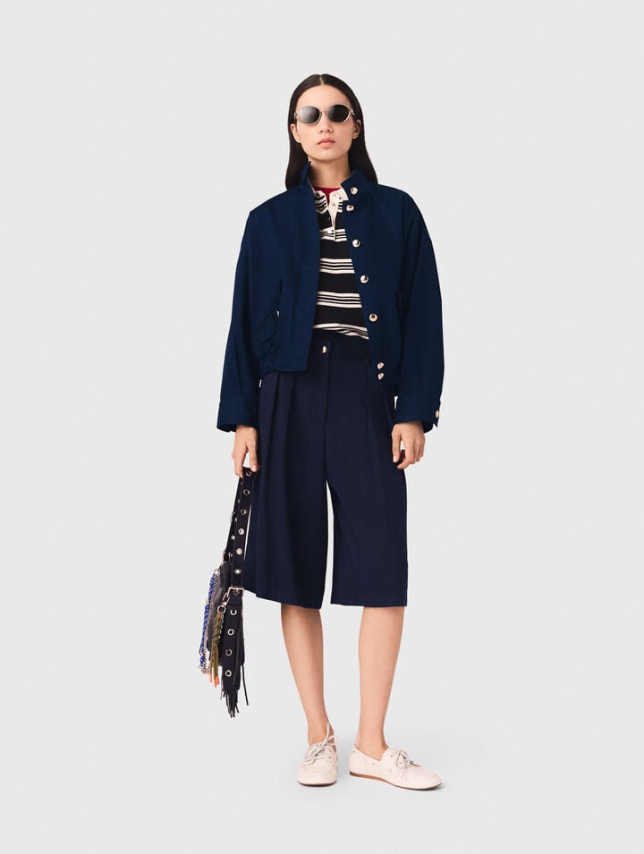 Cotton bomber jacket