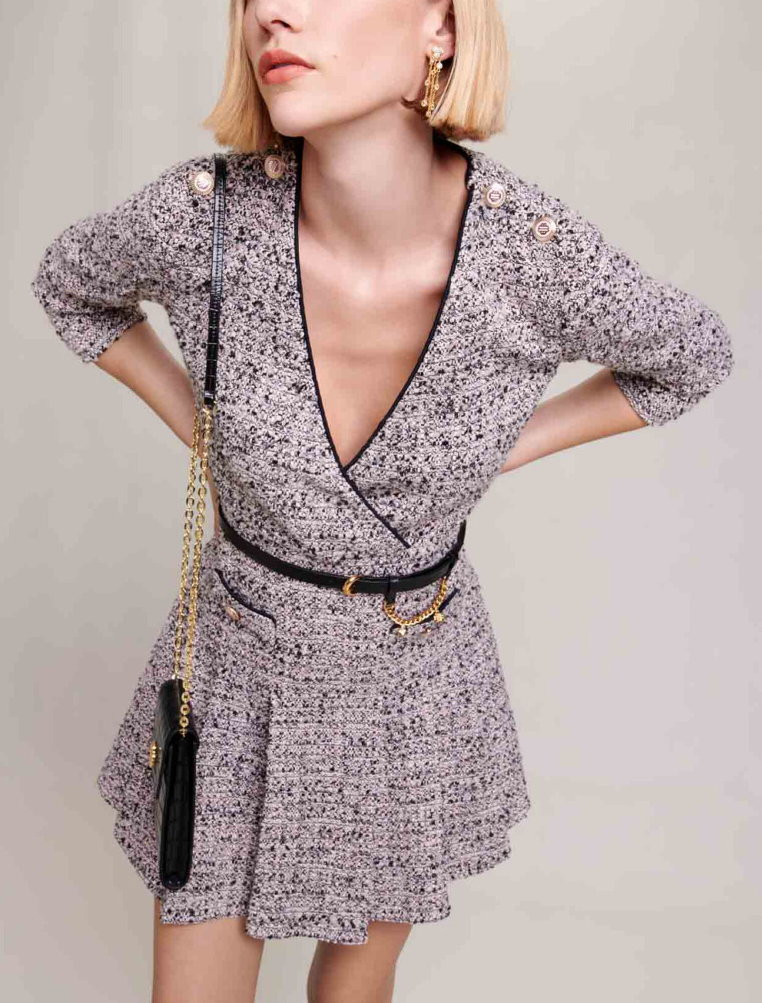 Short tweed dress