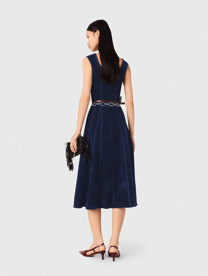 Velvet maxi dress