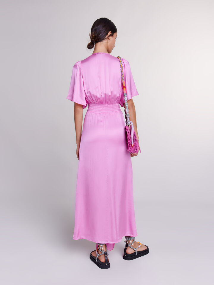 Satin-look maxi dress