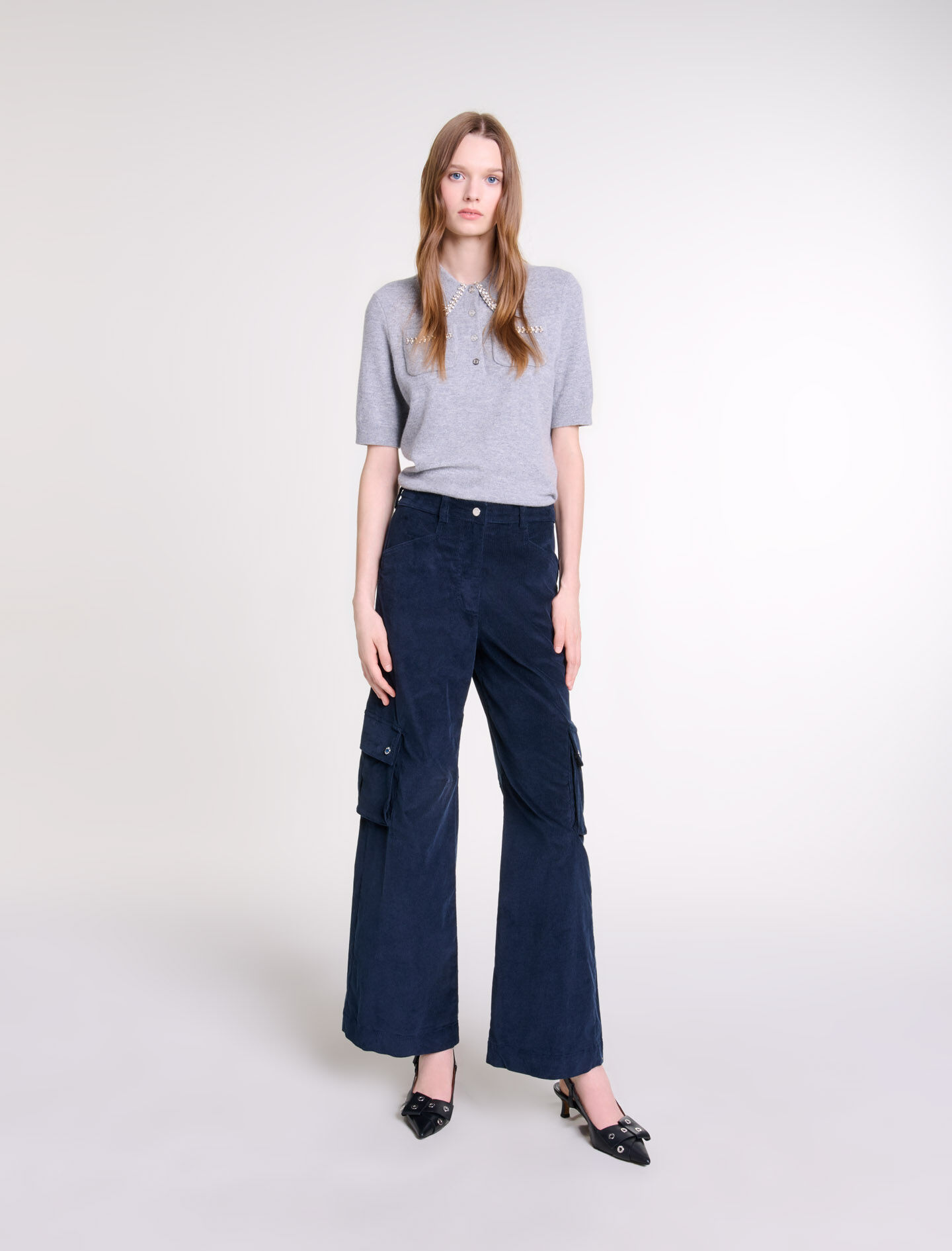 【送料&関税込】Max Mara Blue Piroghe Trousers MAX MARA WEEKEND TROUSERS SONALE Woman Iris Blue
