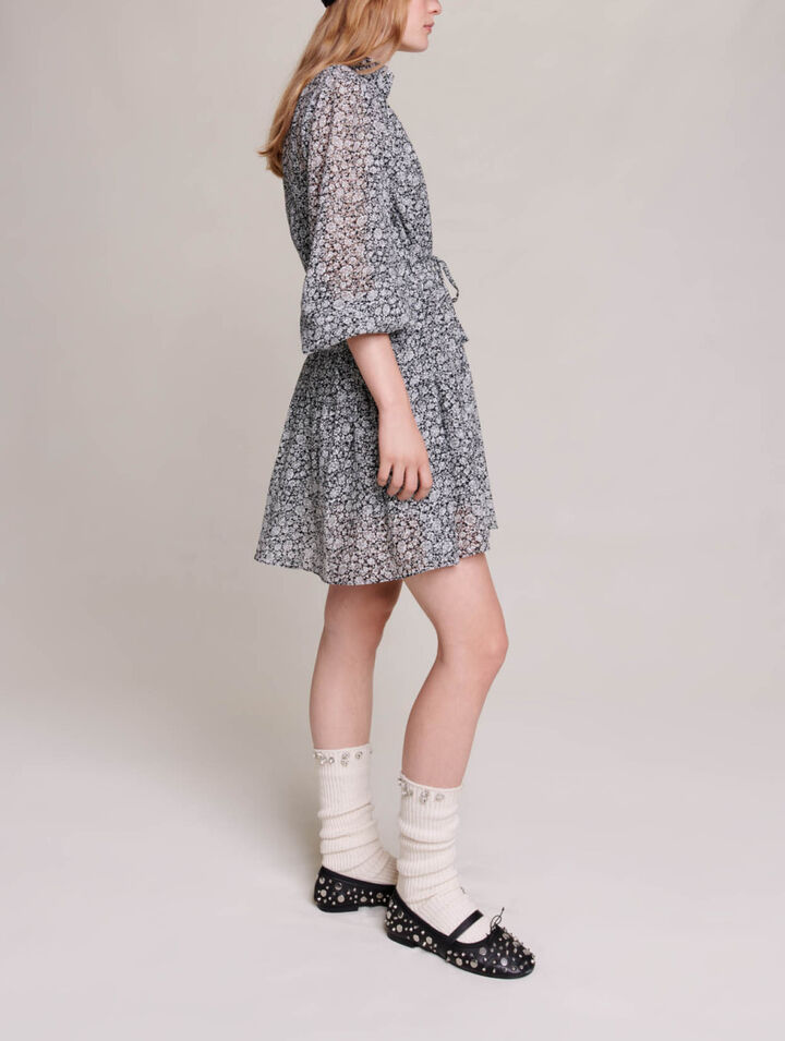 Short patterned dress