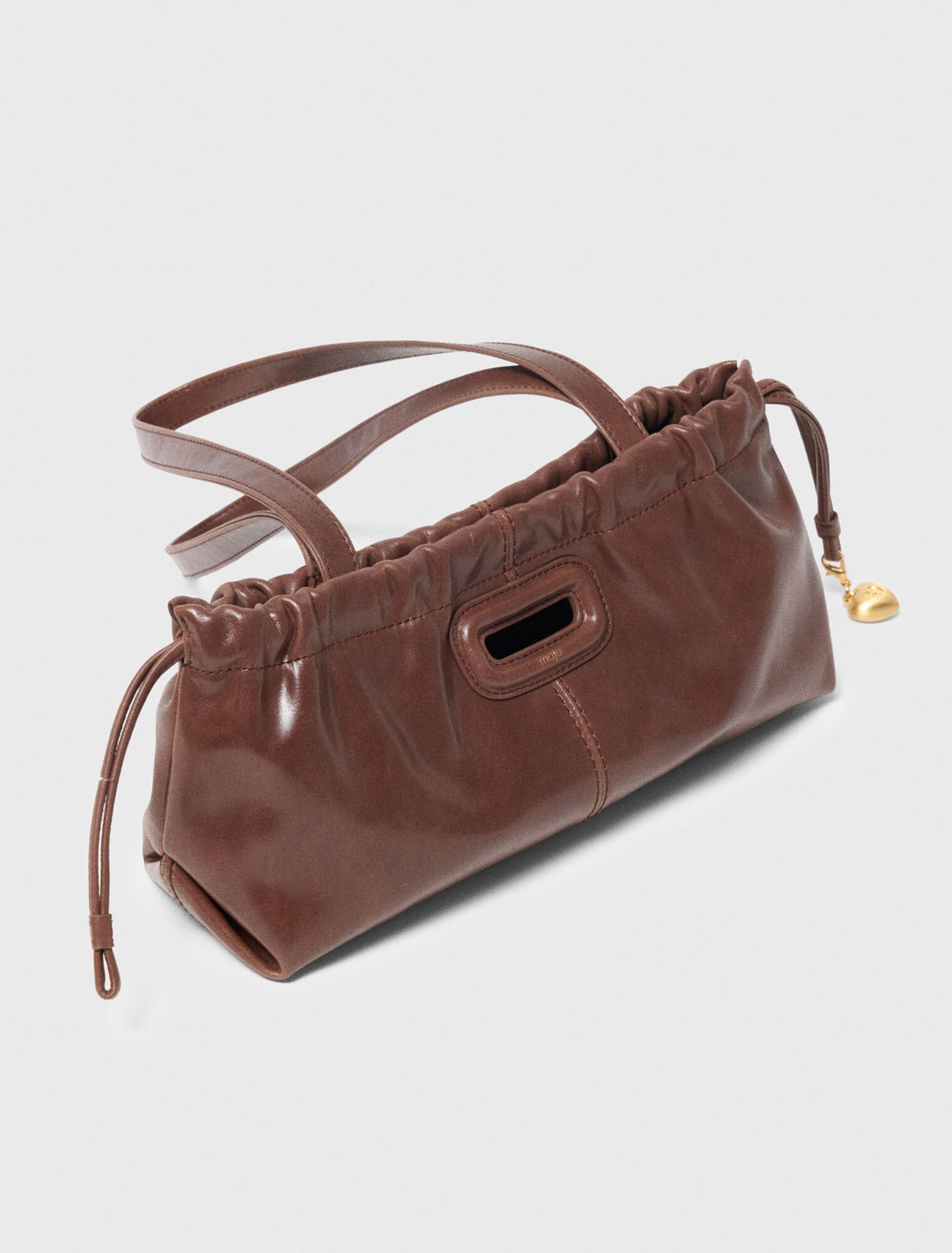 Vintage leather Milpli baguette