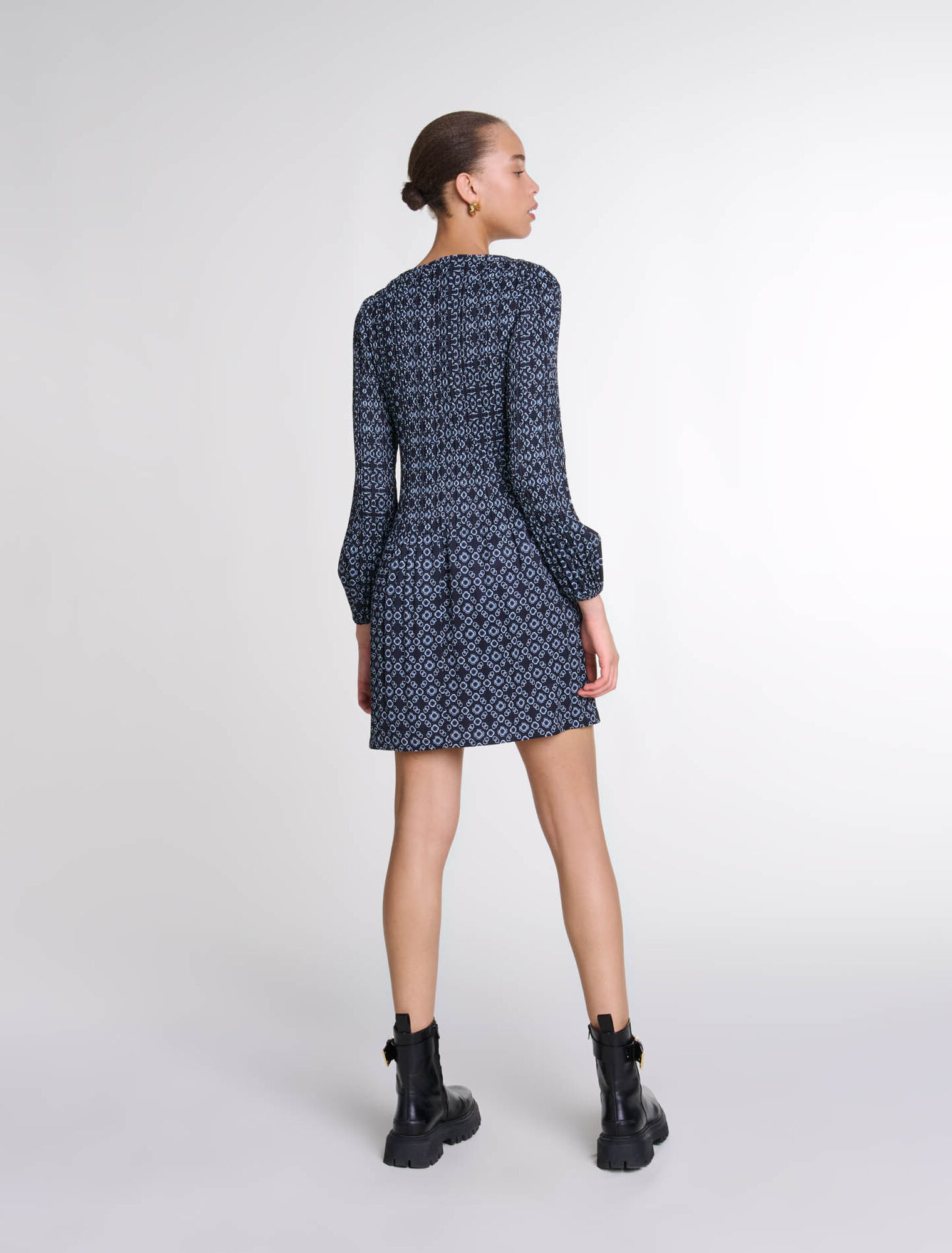 Short Clover motif dress