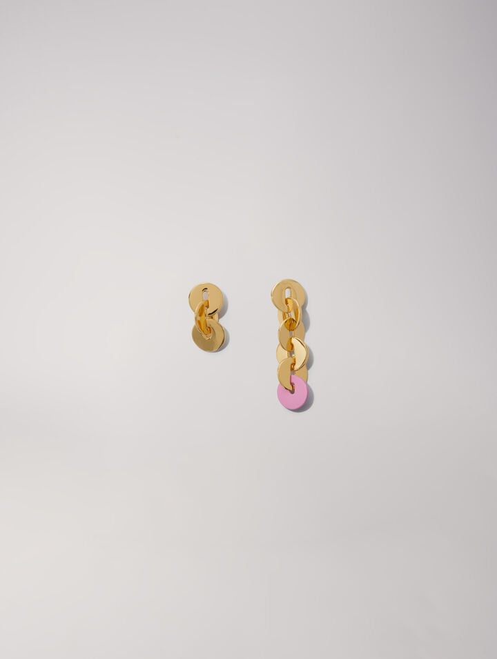 Enameled earrings