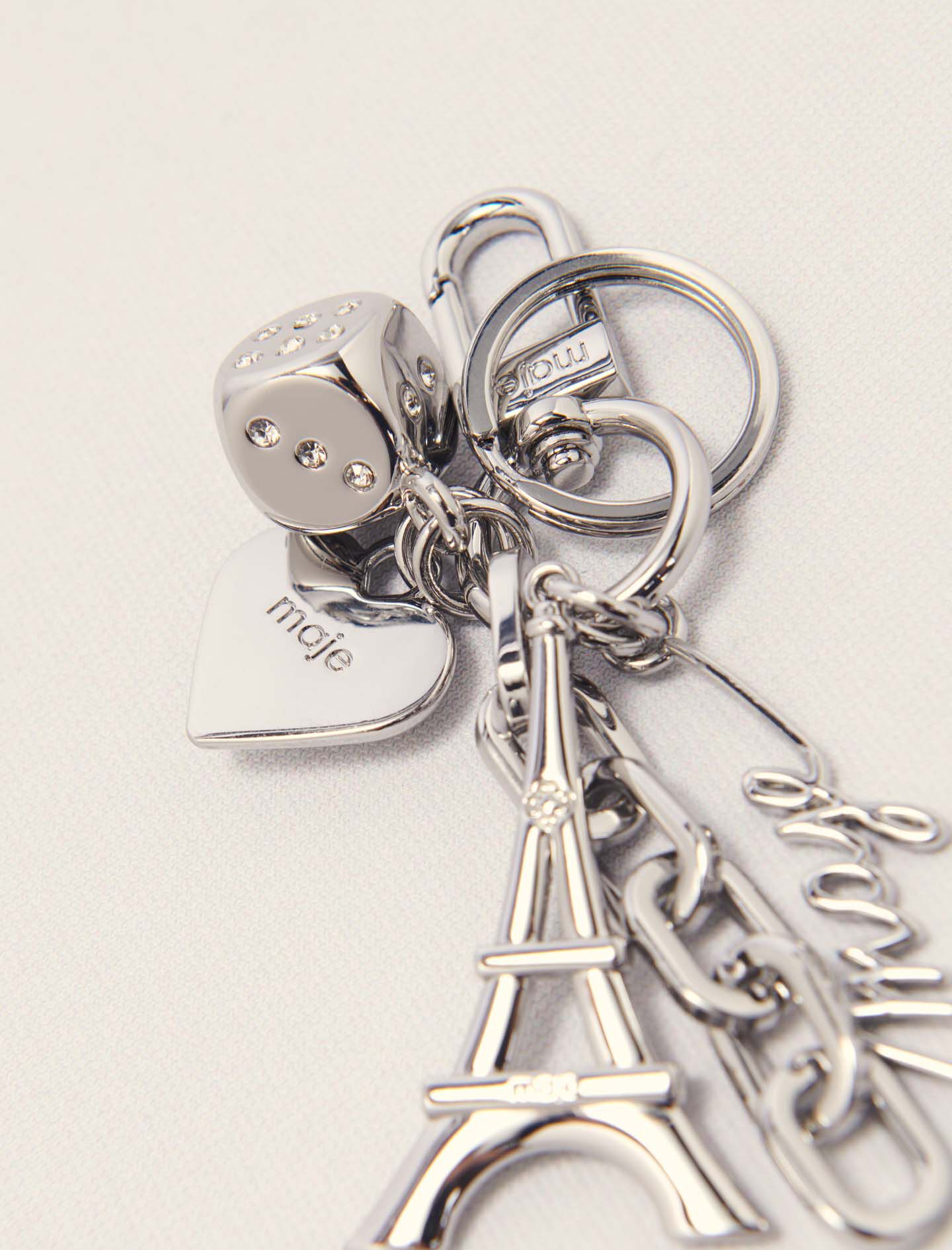 Maje jewellery key ring Black / Gray For Women | Maje