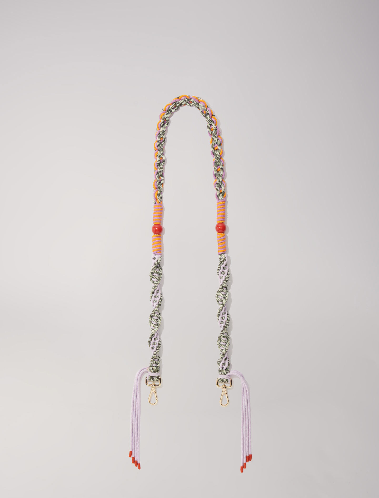 Braided shoulder strap Purple For Women | Maje Braided shoulder strap Purple For Women | Maje