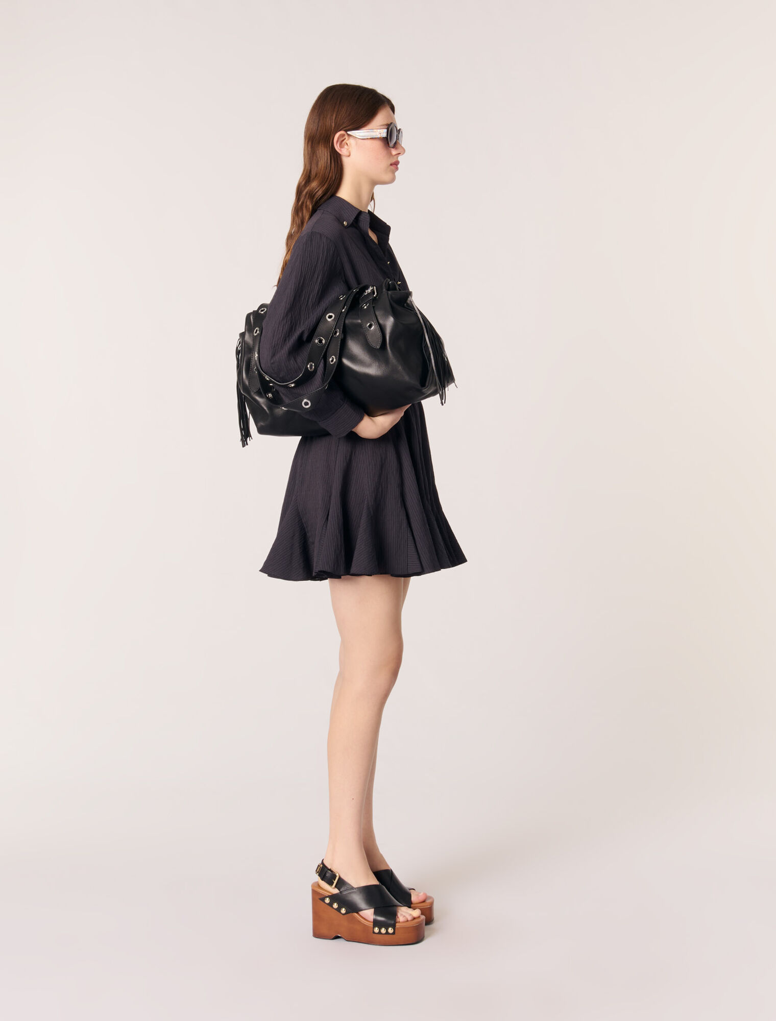 Mini crepe dress