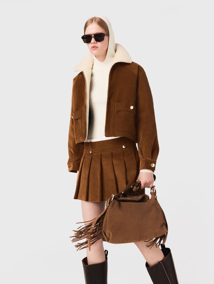 Cropped corduroy jacket Cropped corduroy jacket