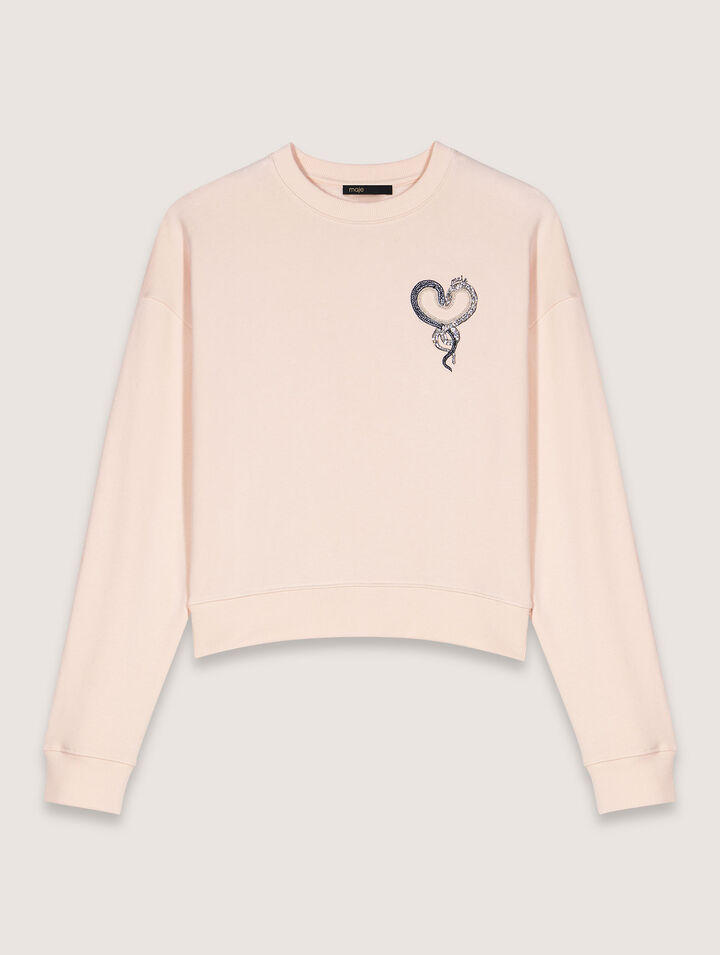 Embroidered sweater