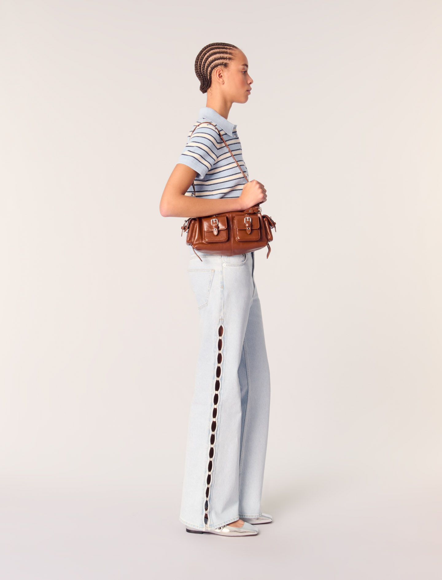 majeページ MAJE | Sky blue Women's Striped Shirt | YOOX