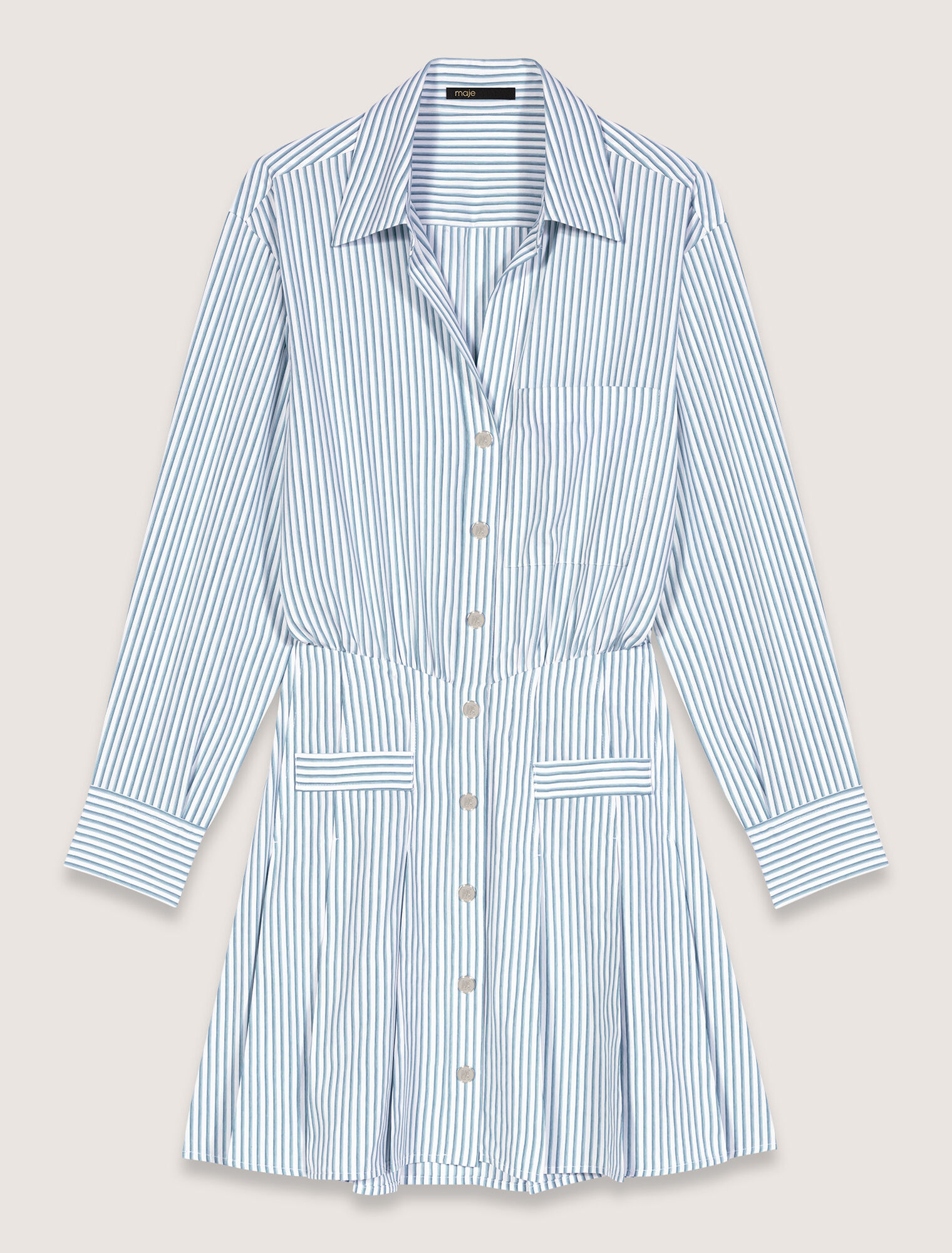 Striped shirt dress
