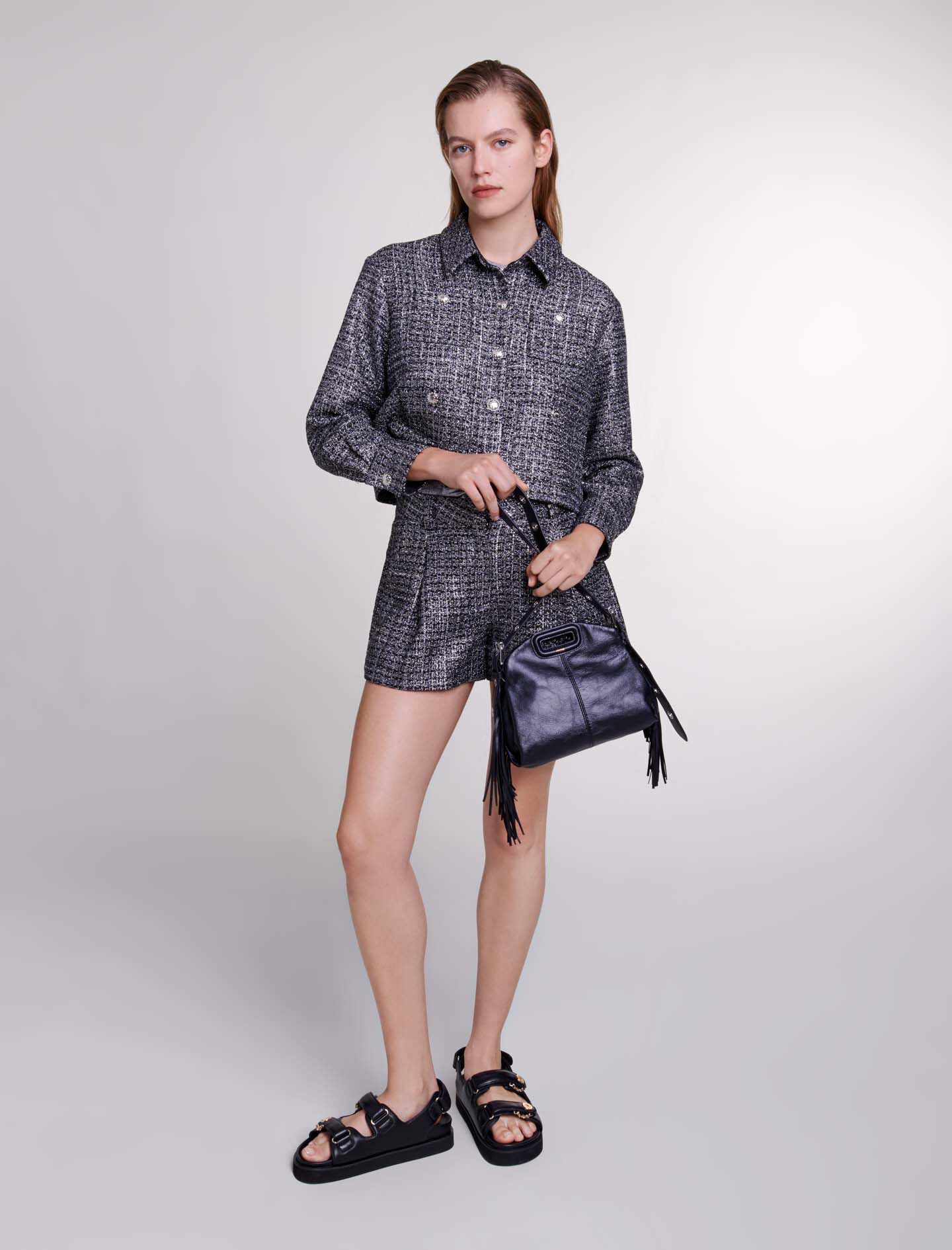 Maje jacket sale top