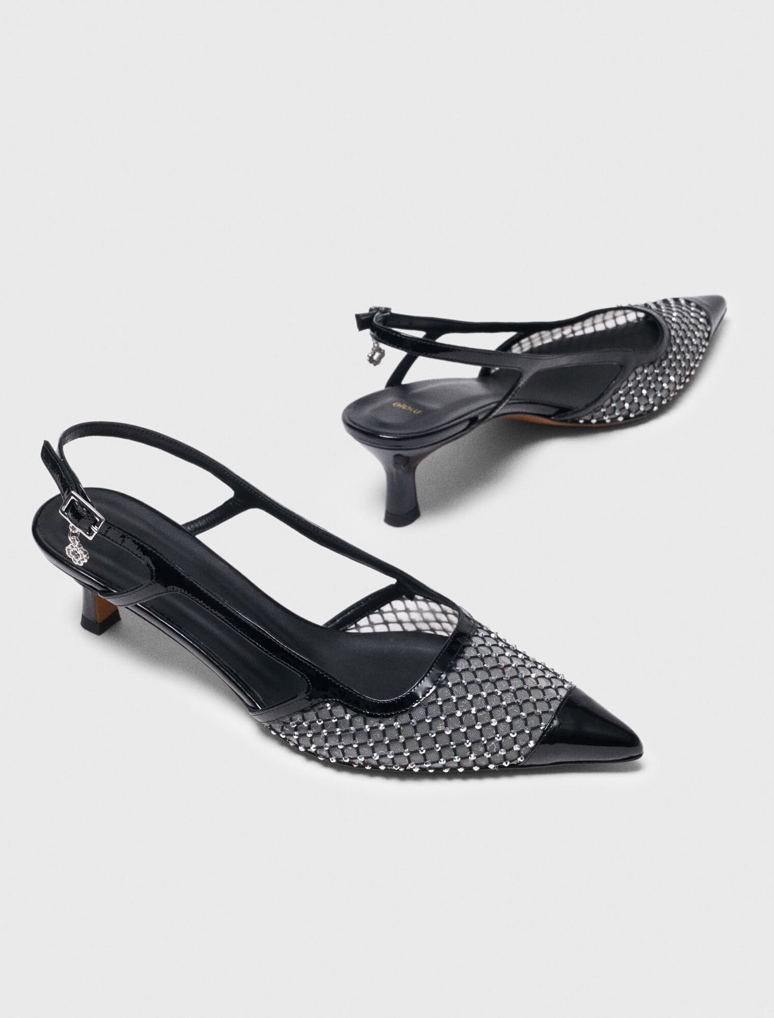 Rhinestone mesh pumps Rhinestone mesh pumps
