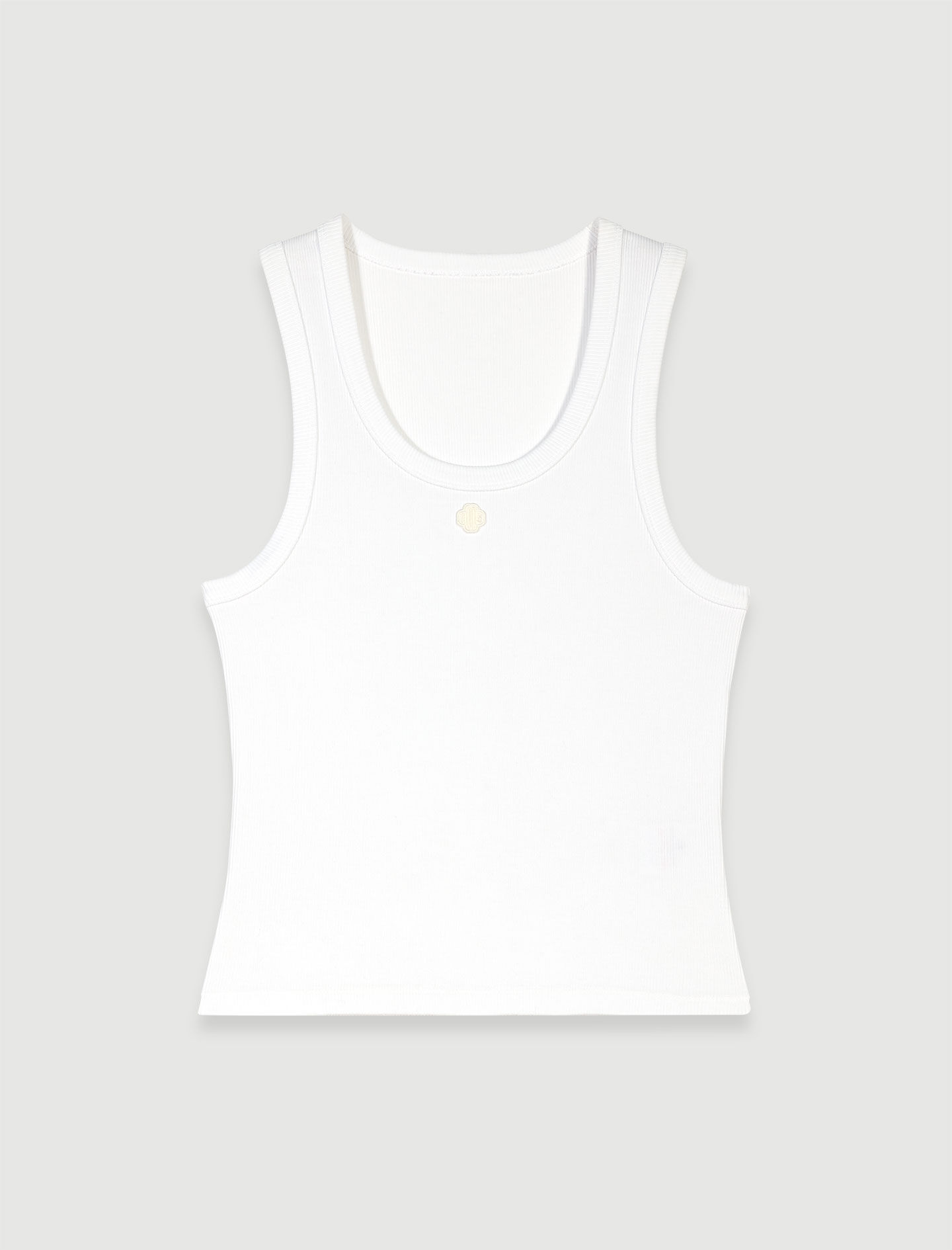 Rib knit tank top White For Women | Maje