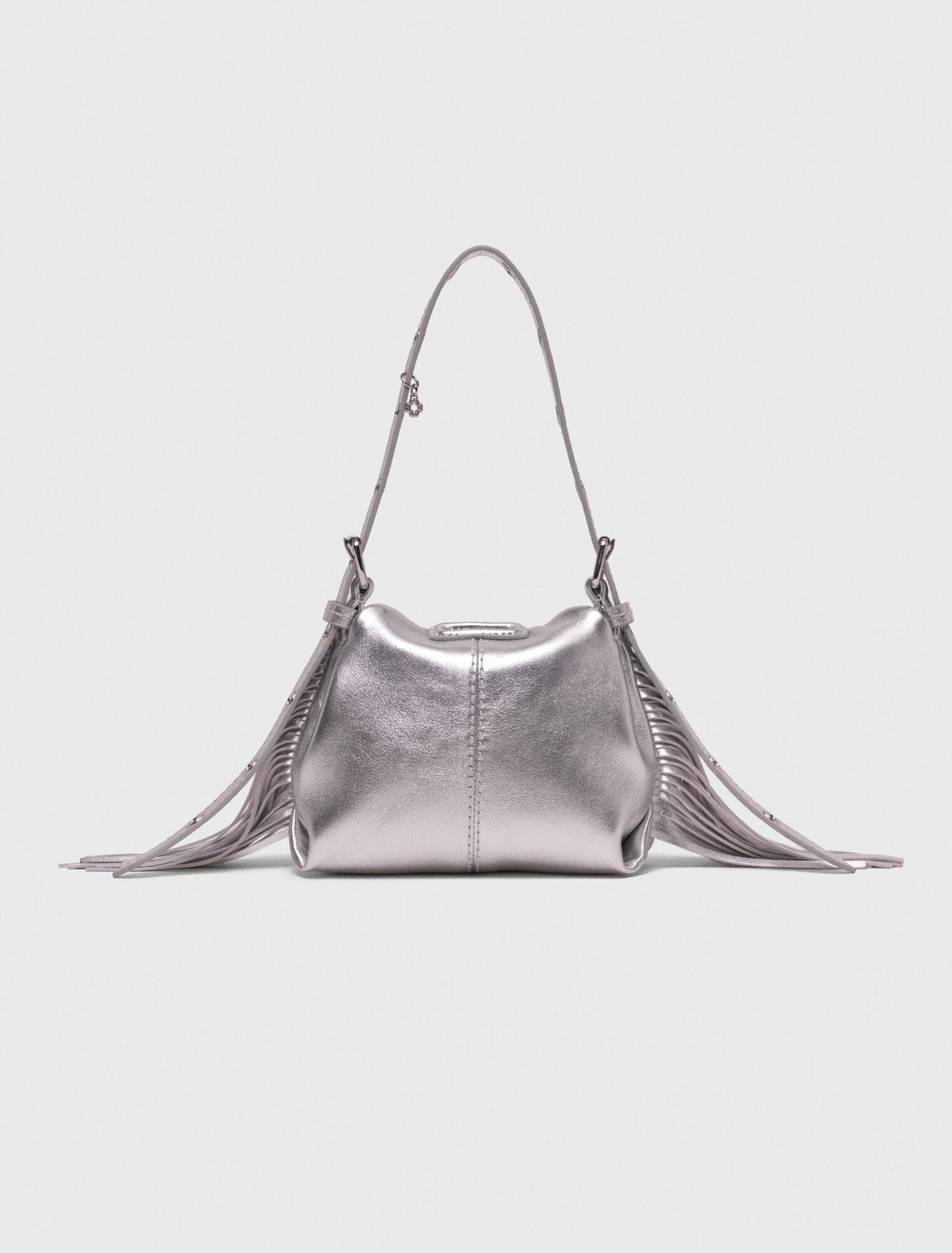 Metallic leather Miss M micro bag
