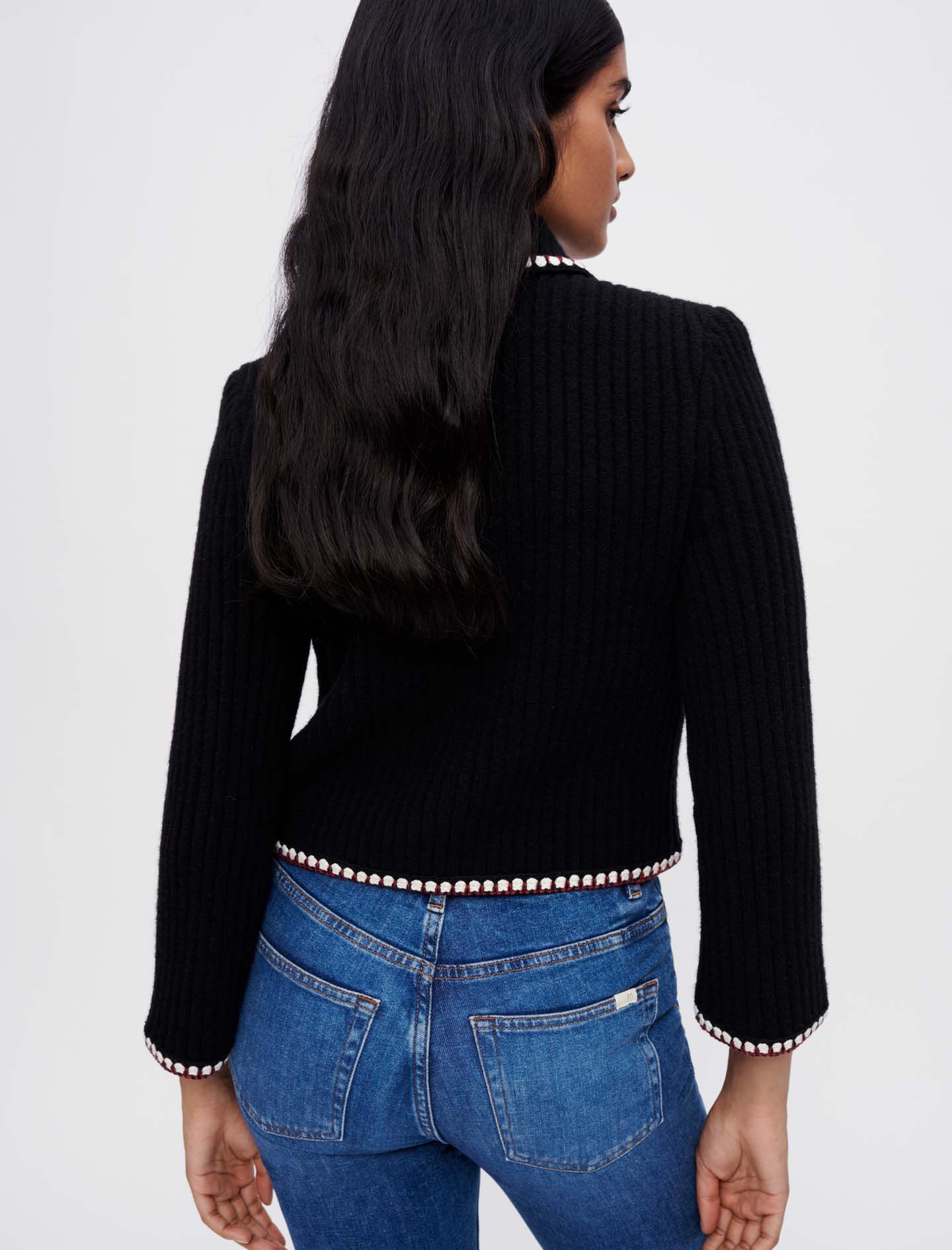 Maje クロップド カーディガン Cropped knit cardigan