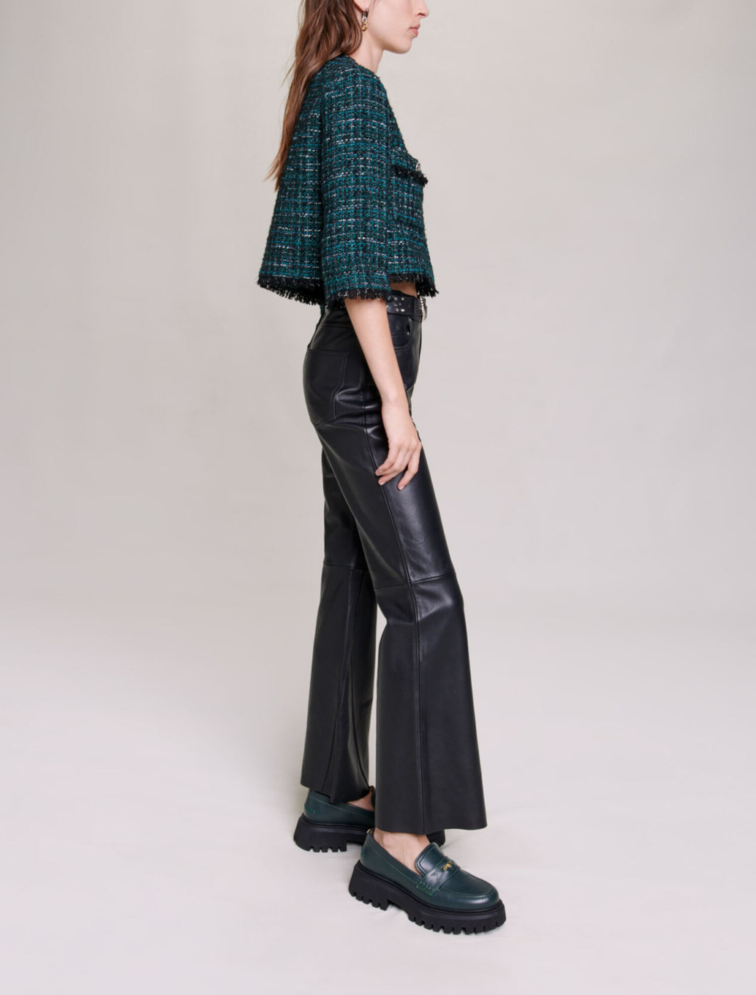 Short tweed jacket