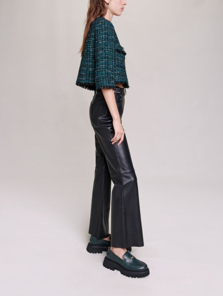 Short tweed jacket
