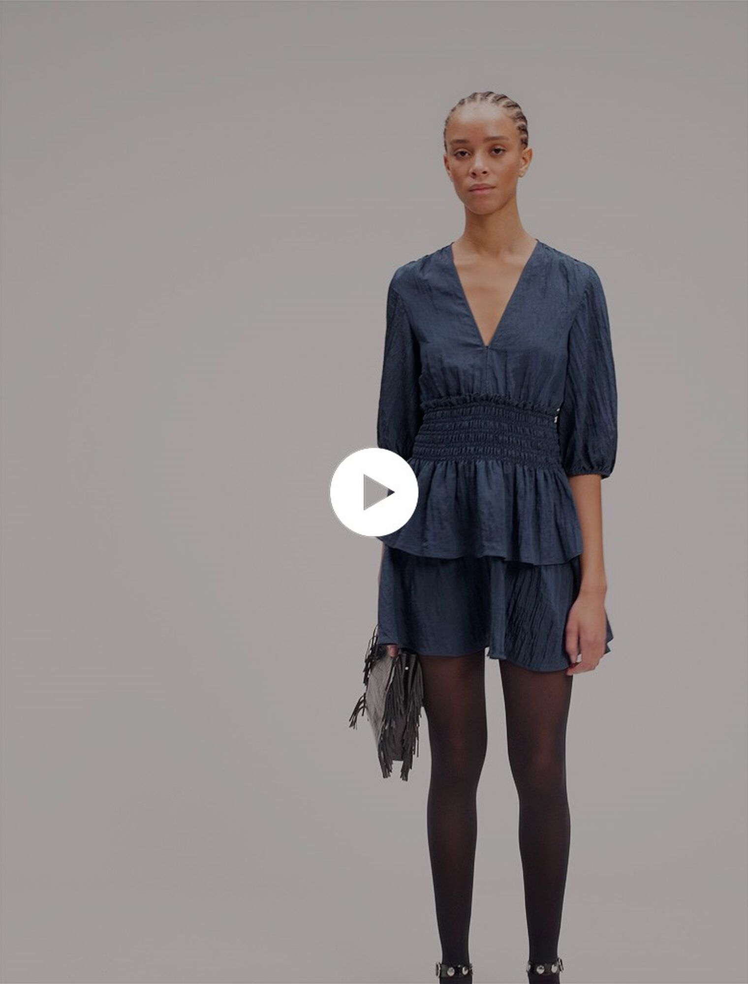 Short ruffled dress