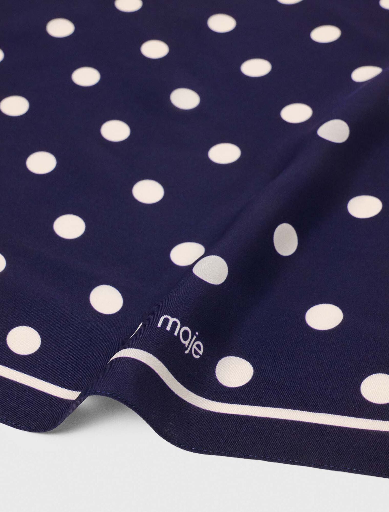Silk polka dot bandana