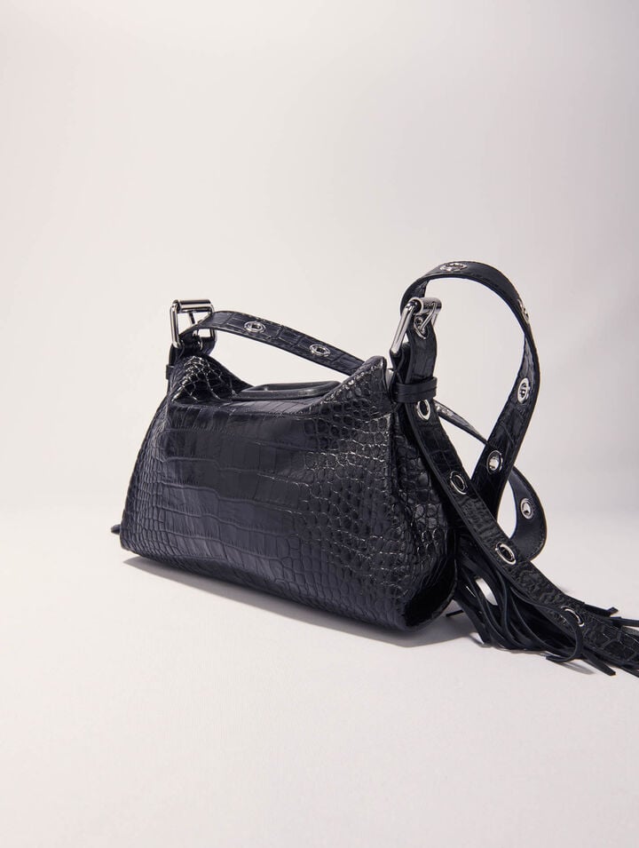 Miss M Mini embossed leather bag