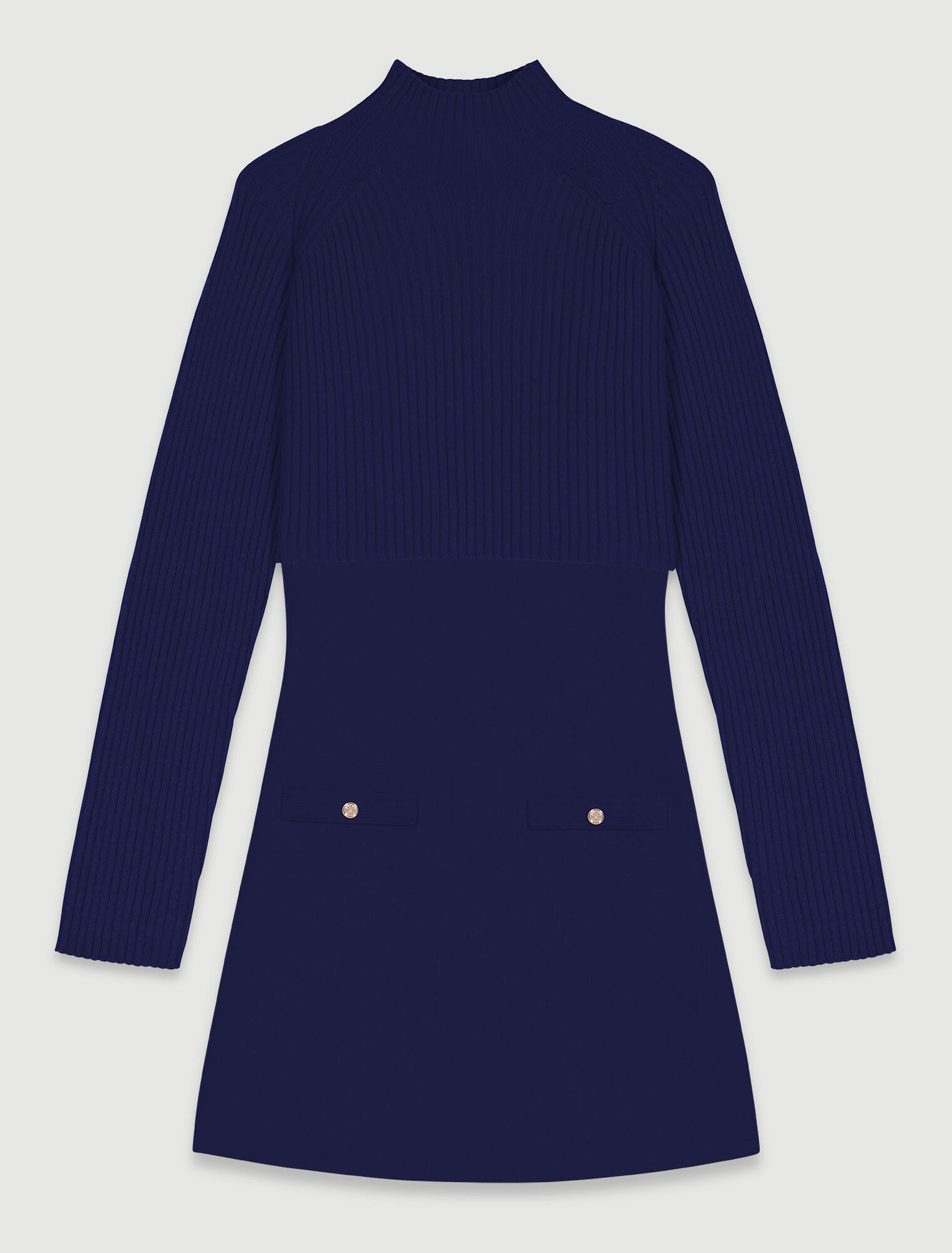 Knit 2-in-1 short dress