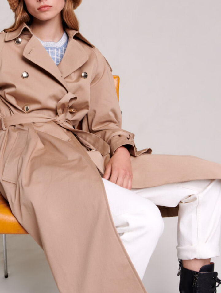 Oversized trench coat