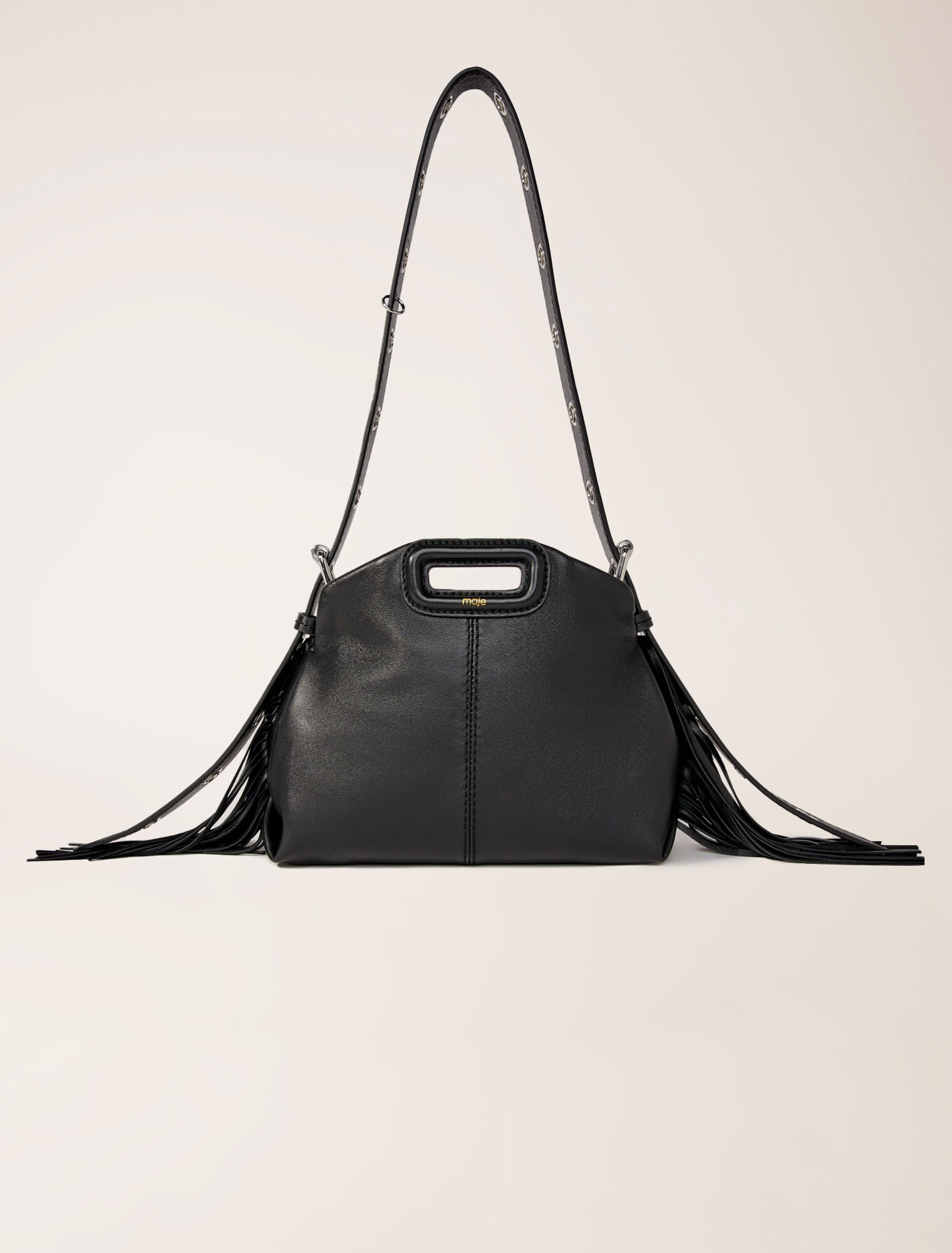 Plain leather mini Miss M bag