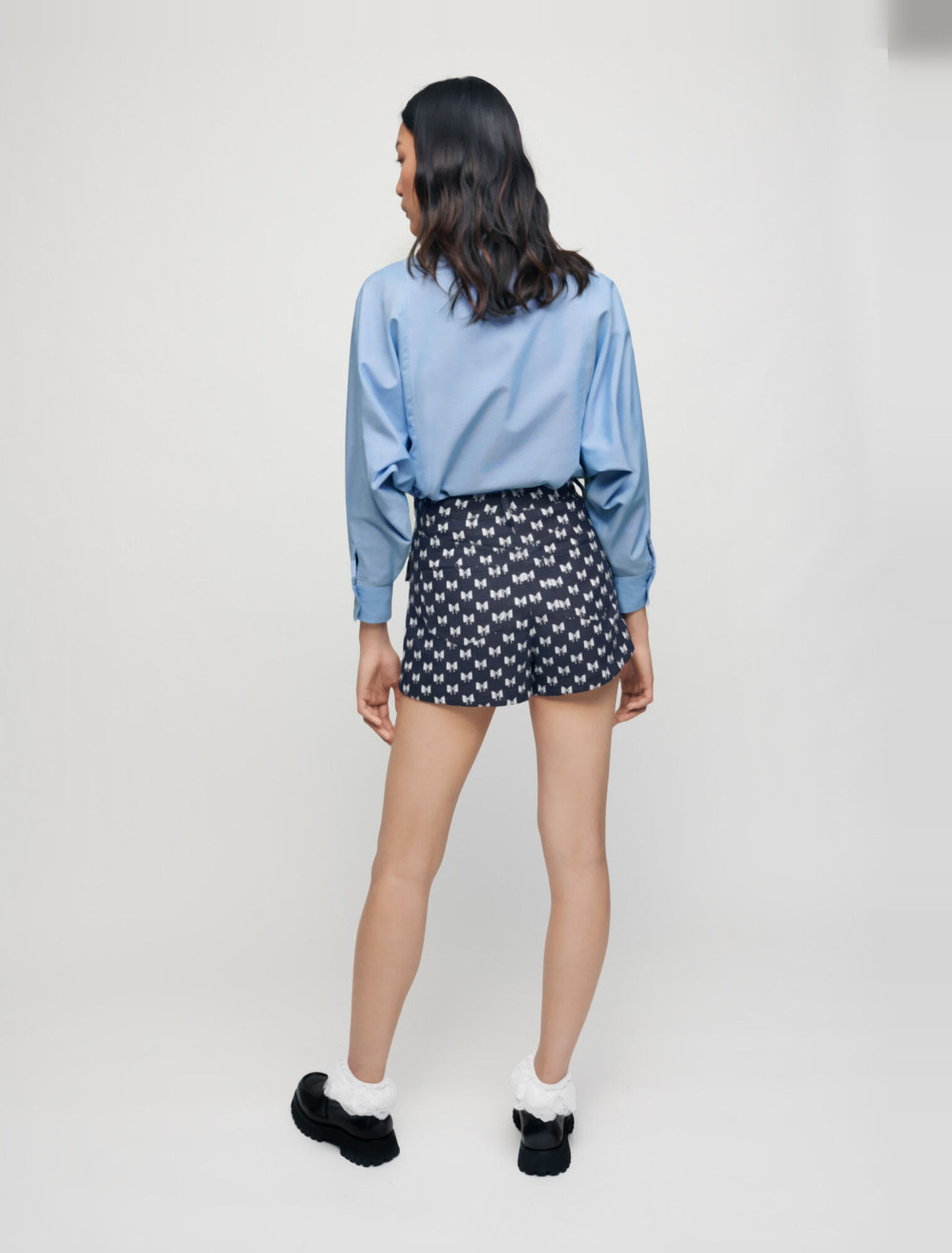 Jacquard knot shorts