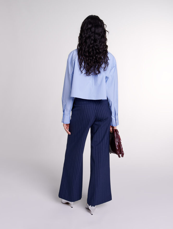 Shirt with removable tie 