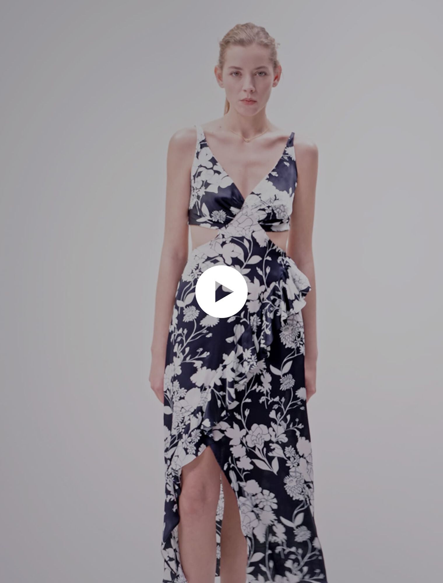 Cutaway maxi dress