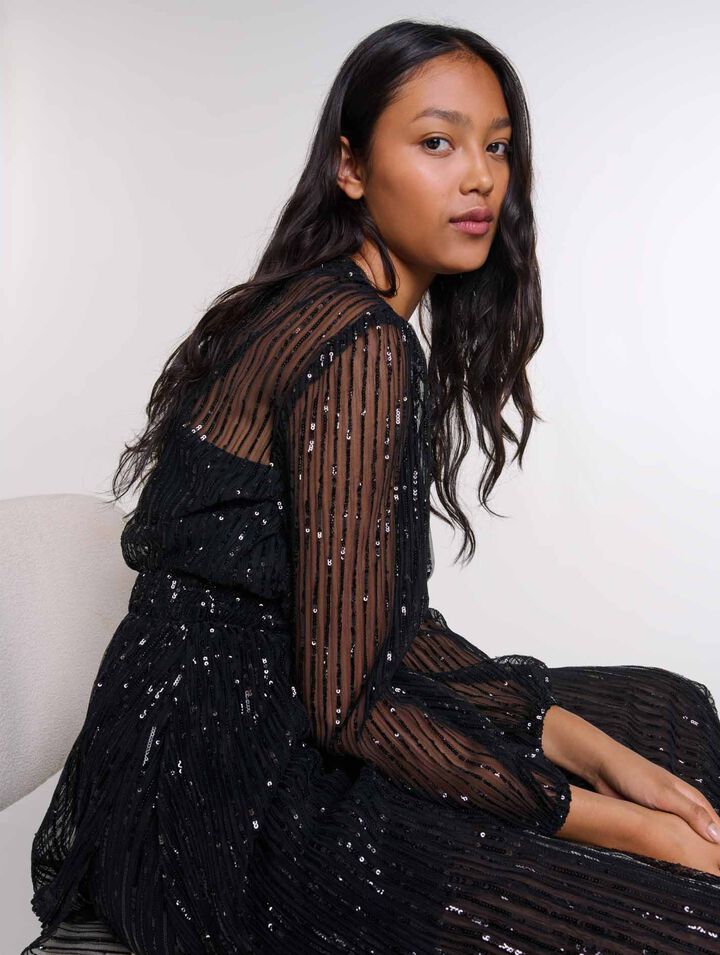 Sequin maxi dress