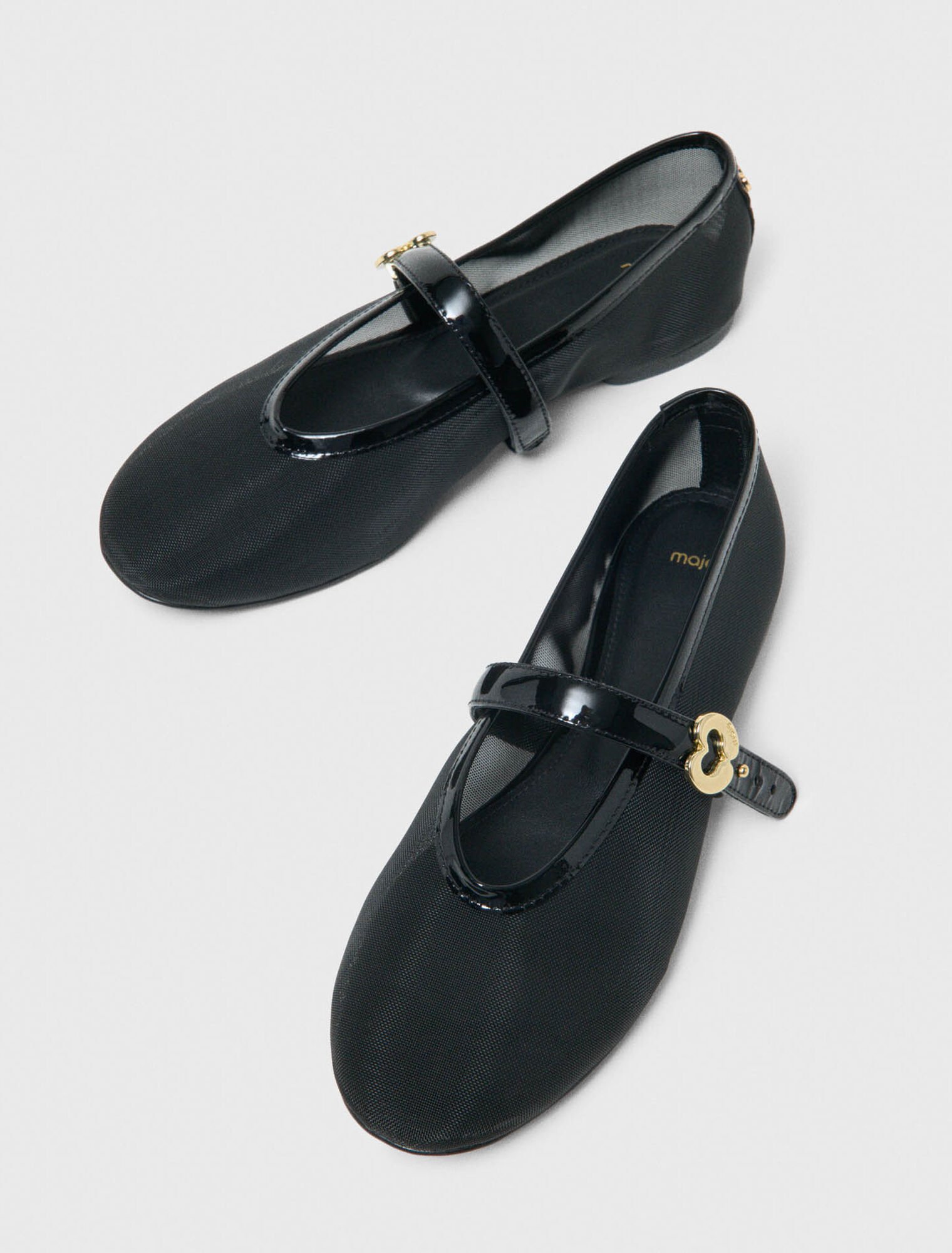 Mesh ballet flats