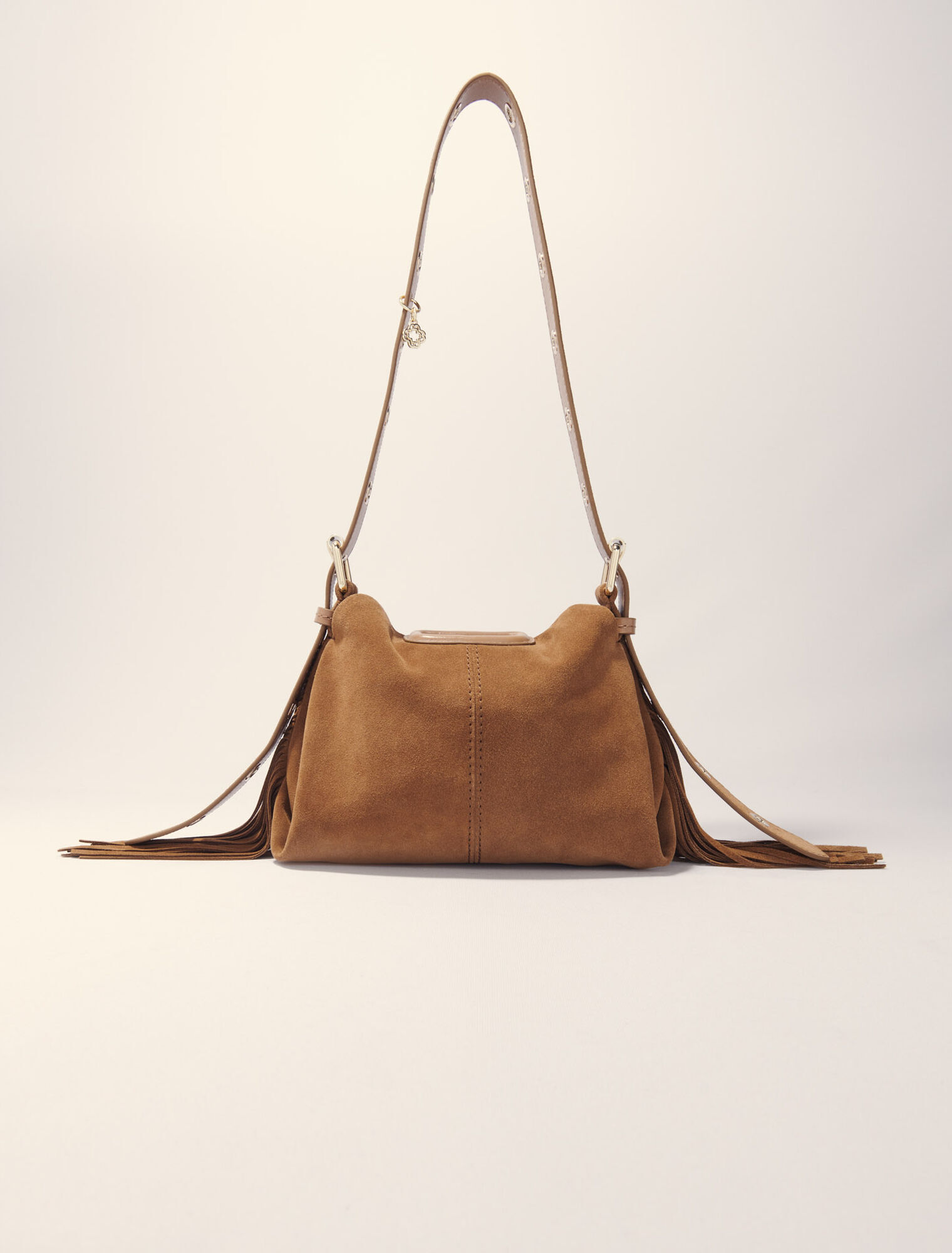 マダムミッシェル☆ Miss M mini suede bag Brown For Women | Maje