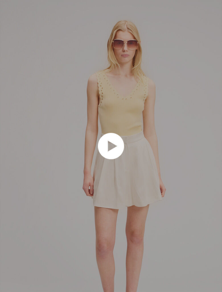 Flowing shorts White For Women | Maje