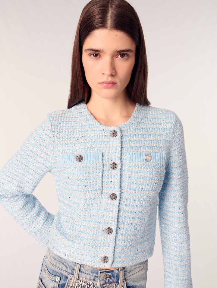 Sequinned cardigan