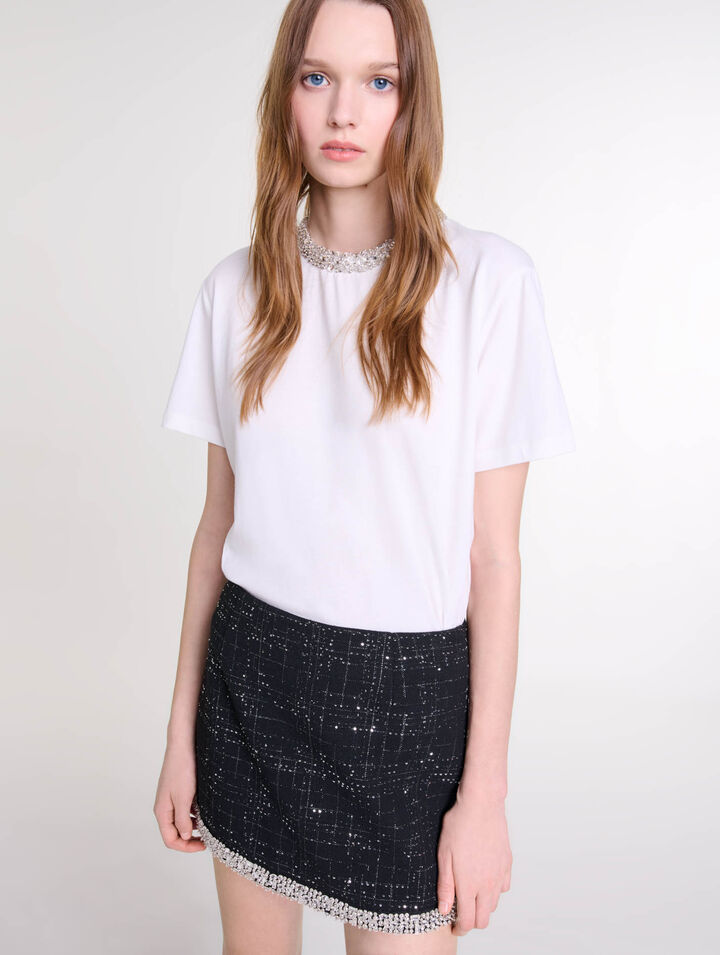 Sequinned skort