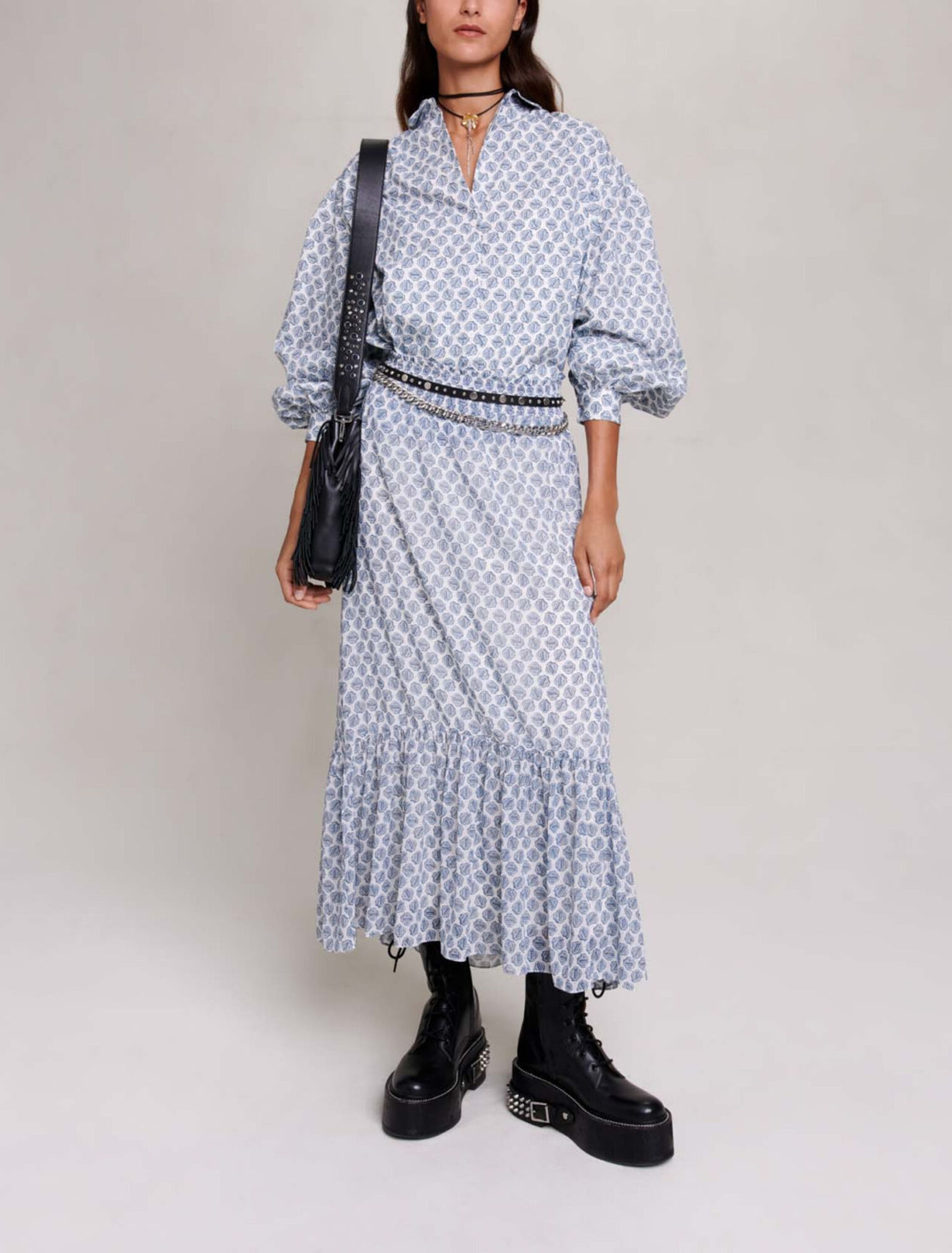 Long asymmetric skirt