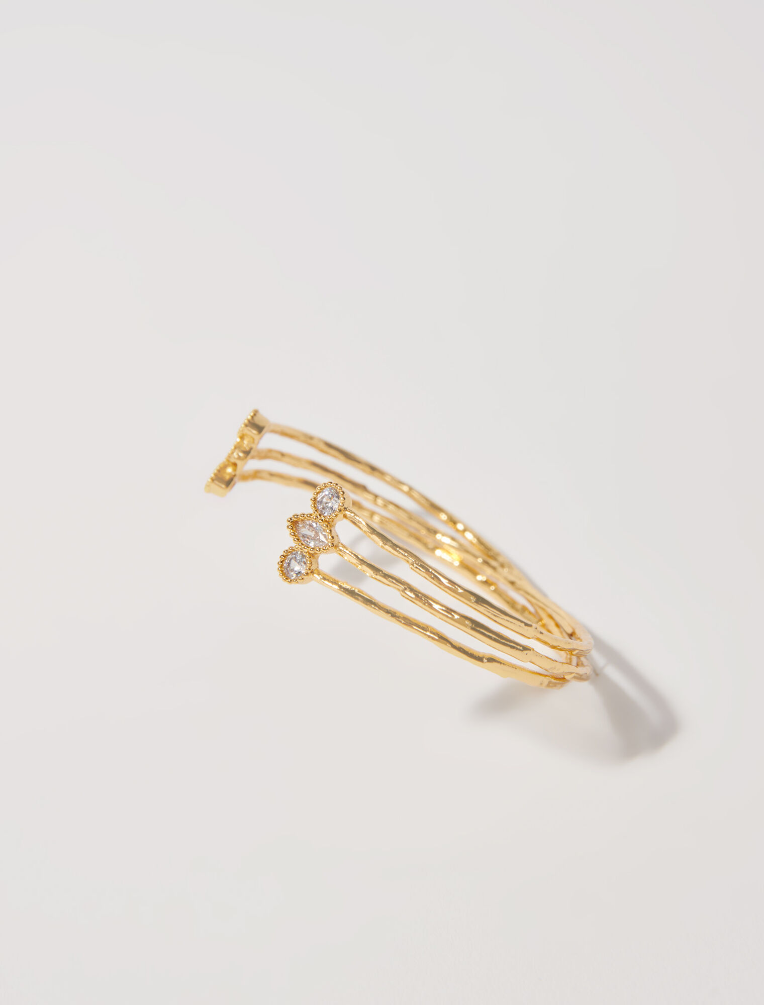 Goldplated recycled brass bracelet Denim Jeans For Women Maje