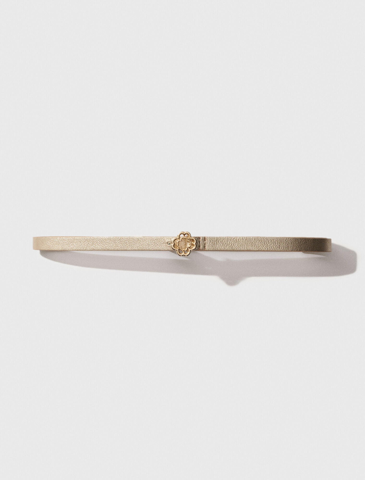 Slim belt with Clover buckle