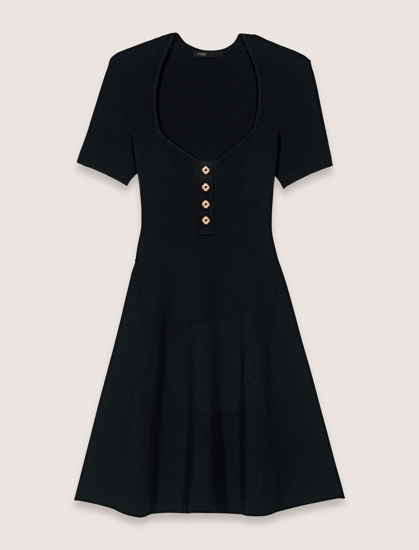 MAJE [マージ] Clover Square Neck Ribbed Dress Maje_MFPRO02705-2517_H_1.jpg?