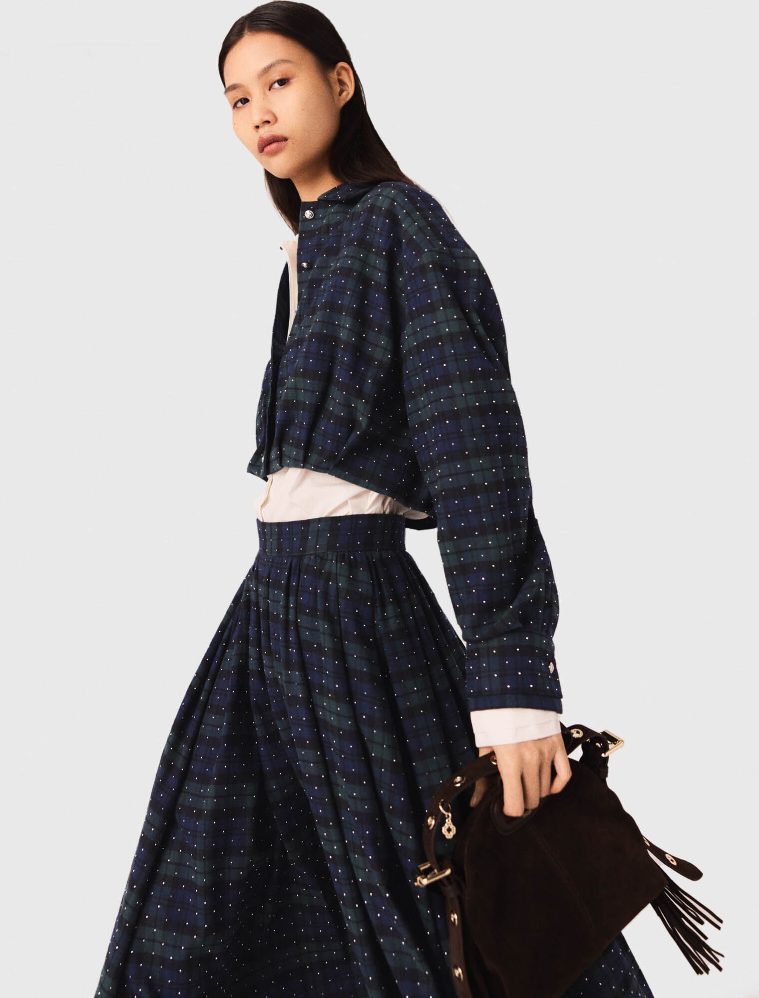 Suede leather Miss M Mini bag
