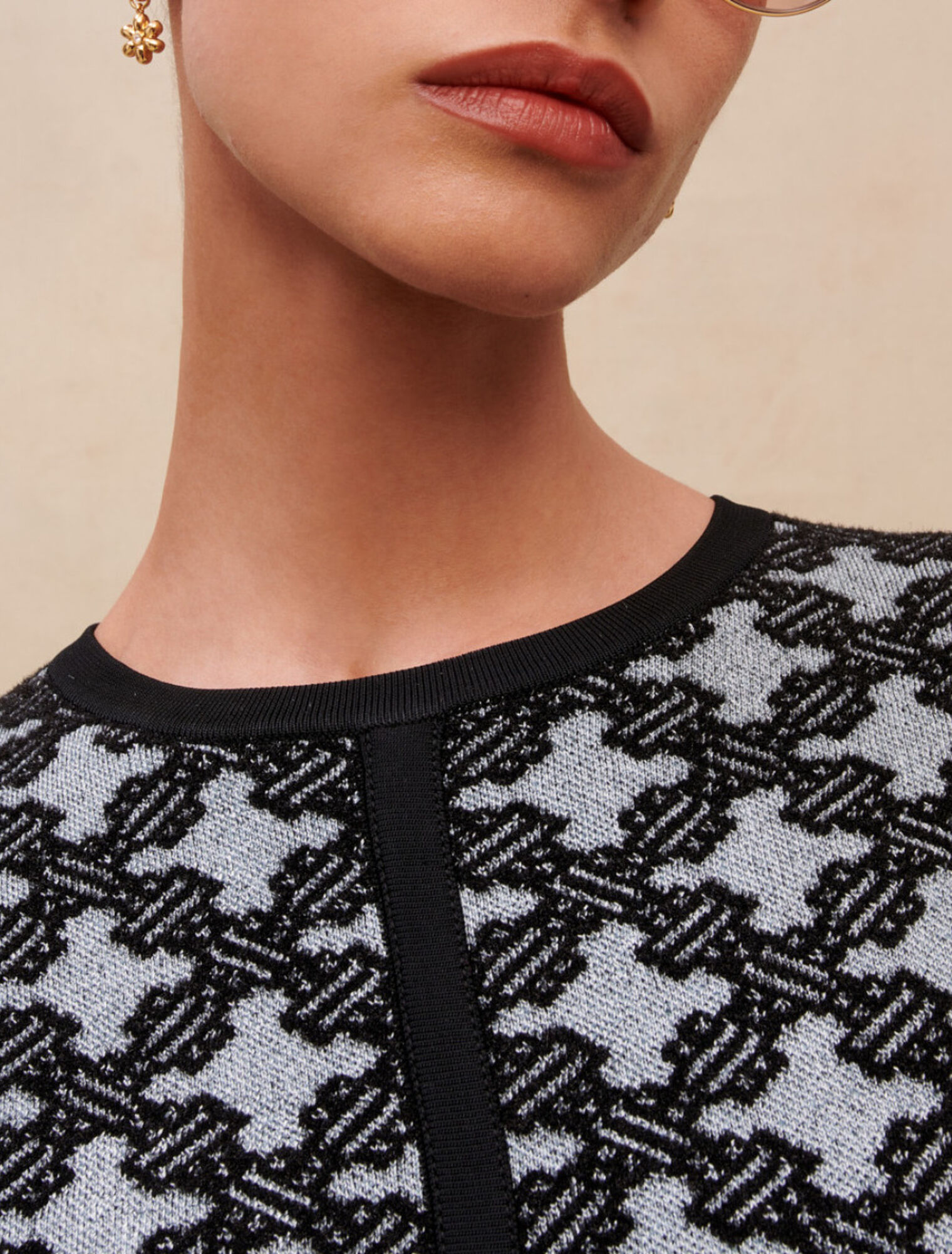 Printed knit dress