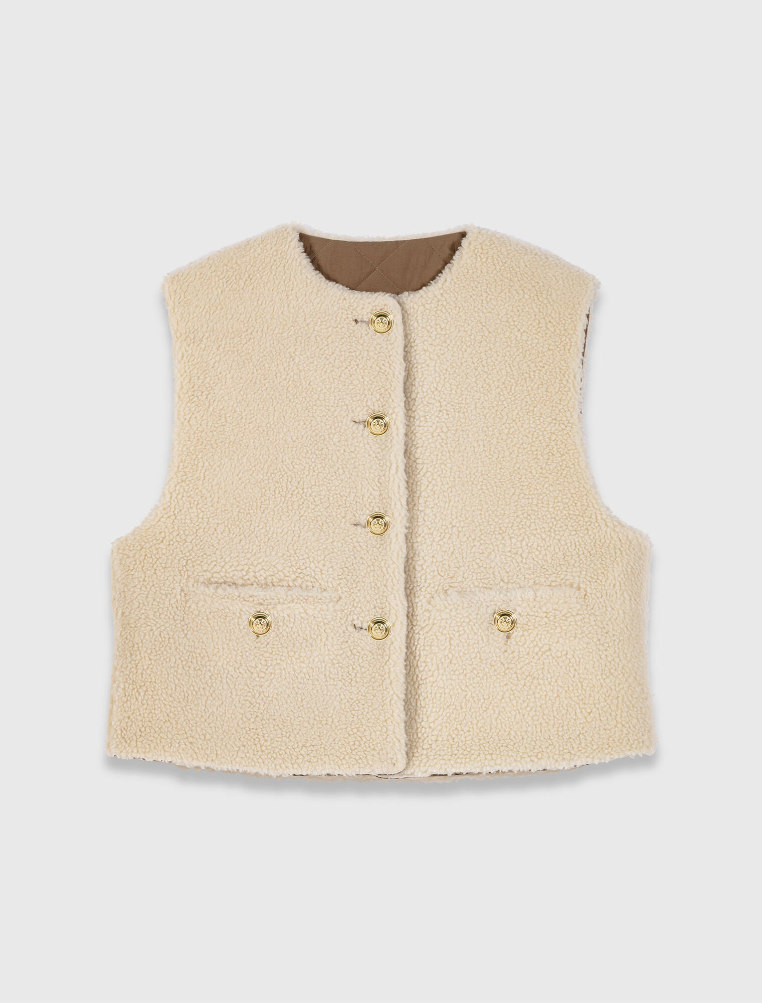Short sleeveless puffer jacket Short sleeveless puffer jacket