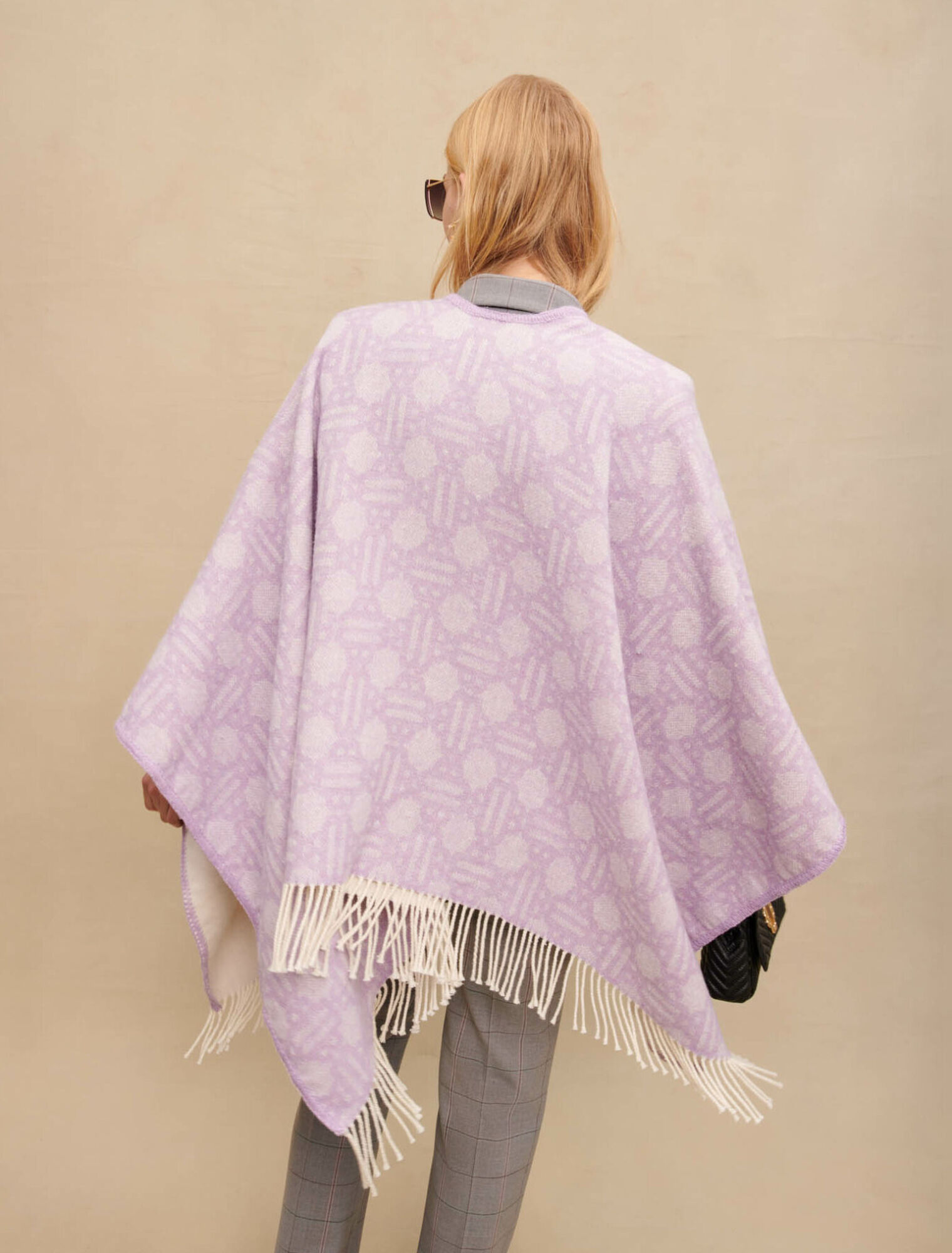 Maje Clover poncho