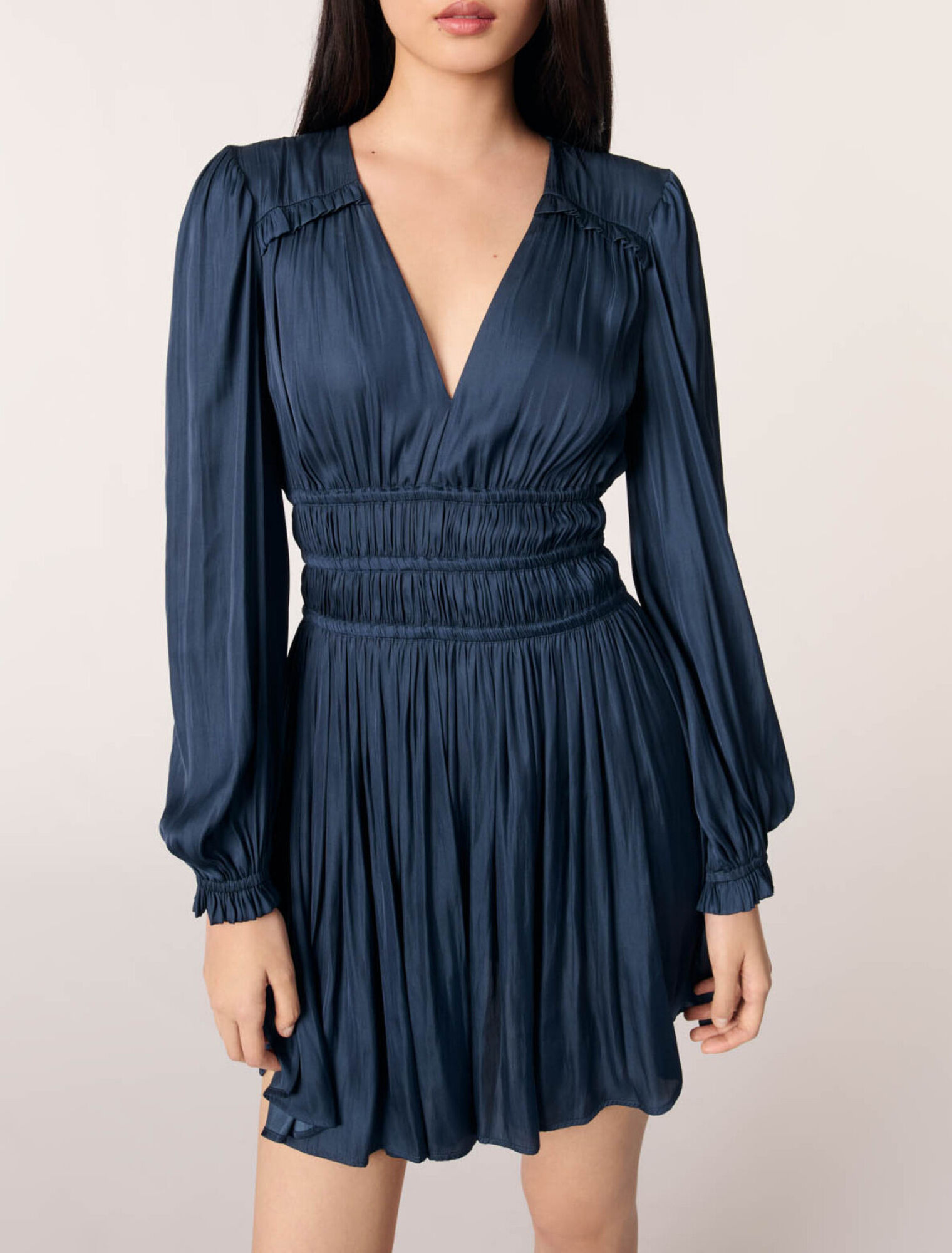 mini navy blue satin dress with ruffles For Women sheer-styles-promo Blush Pink Bridesmaid Dresses Size:5XL perfect for parties or