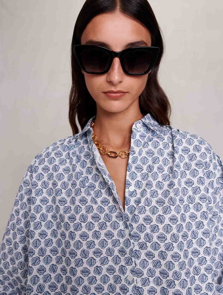 Monogram printed shirt