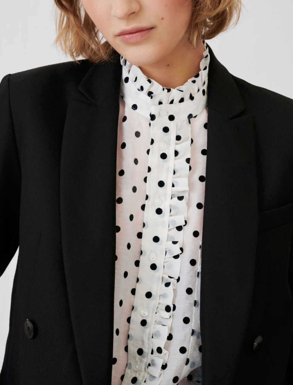 Maje black blazer shop