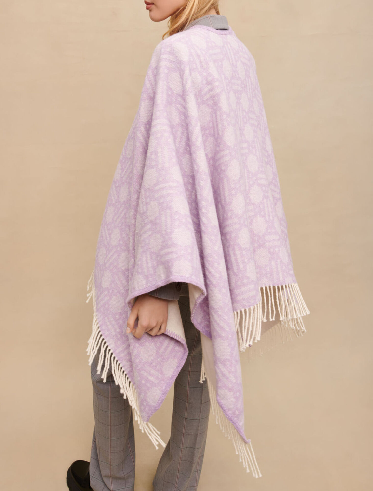 Maje Clover poncho